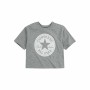 Camiseta de Manga Corta Converse Chuck Patch Boxy Gris