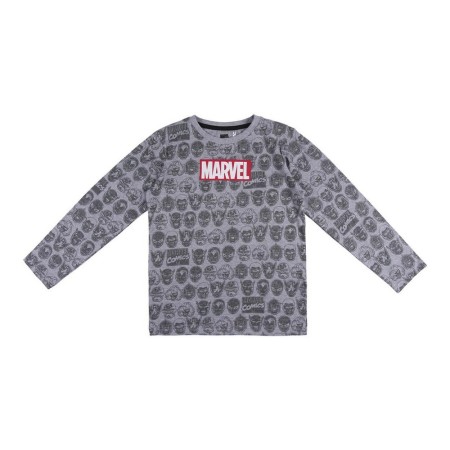 T-shirt à Manches Longues Enfant Marvel Gris