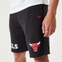 Pantalones Cortos Deportivos para Hombre New Era NBA Chicago Bulls Negro Hombre