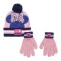 Bonnet et gants Minnie Mouse Rose