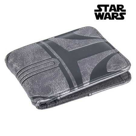 Cartera The Mandalorian Plateado (11,5 x 8,5 x 1 cm)