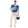 Disfraz para Adultos Talla S Jugador de Rugby Azul