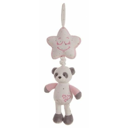 Sonajero Musical Baby Panda Rosa Estrella 35 cm