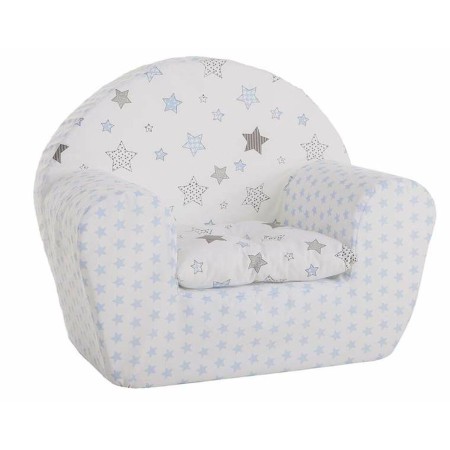 Fauteuil pour enfant 44 x 34 x 53 cm Gris Etoiles Blanc