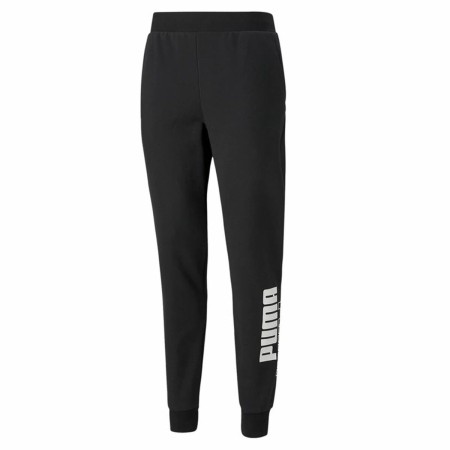 Pantalón Largo Deportivo Puma Power Logo Sweat Negro