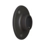 Support pour rail de penderie Stor Planet Rond Noir 2 Unités Satiné (Ø 1,9 cm)