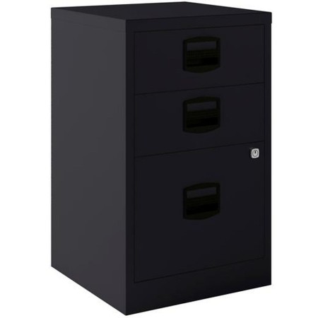 Armoire de classement Bisley Métal Acier Anthracite A4 3 tiroirs (67 x 41 x 40 cm)