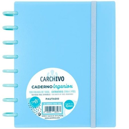 Cuaderno Carchivo Ingeniox A5 Azul 100 Hojas