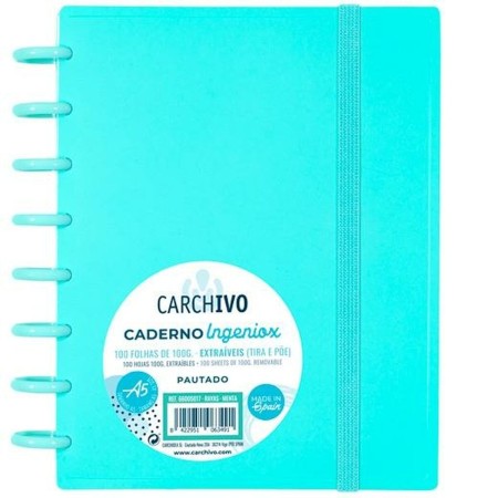 Cuaderno Carchivo Ingeniox A5 Menta 100 Hojas