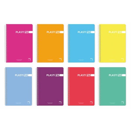 Cuaderno Pacsa Plastipac Multicolor 80 Hojas Din A4 (5 Unidades)