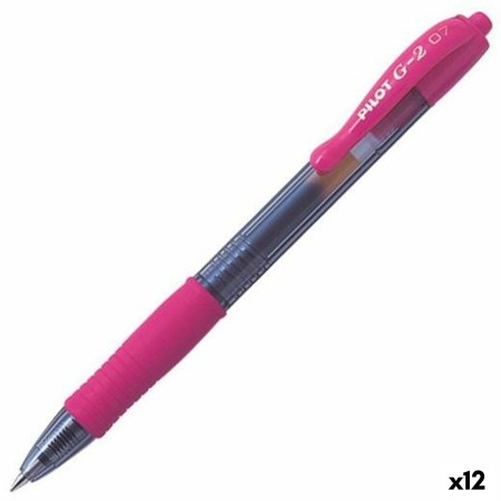 Bolígrafo de gel Pilot G-2 07 Rosa 0,4 mm (12 Unidades)