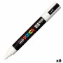 Feutres POSCA PC-5M Blanc 6 Unités