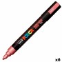 Marqueur POSCA PC-5M métallique Rouge (6 Unités)