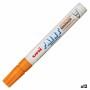 Rotulador permanente Uni-Ball PX-20 Naranja 2,8 mm (12 Unidades)