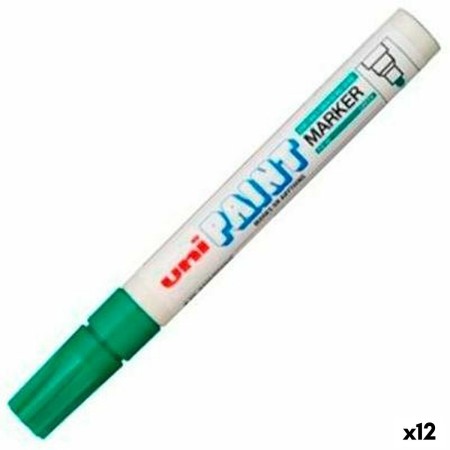 Rotulador permanente Uni-Ball PX-20 Verde 2,8 mm (12 Unidades)