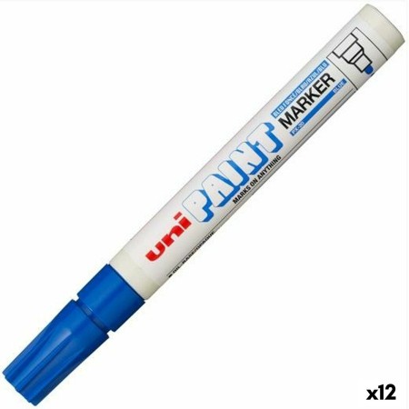 Rotulador permanente Uni-Ball PX-20 Azul 2,8 mm (12 Unidades)