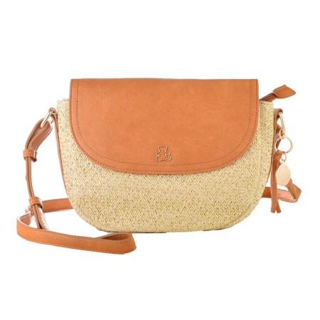 Bolso Mujer Lulu Castagnette LUORIEUXCOG11 Marrón (23 x 16 x 3 cm)