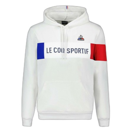 Sweat à capuche homme Le coq sportif TRI HOODY NEW OPTICAL 2310015 Blanc