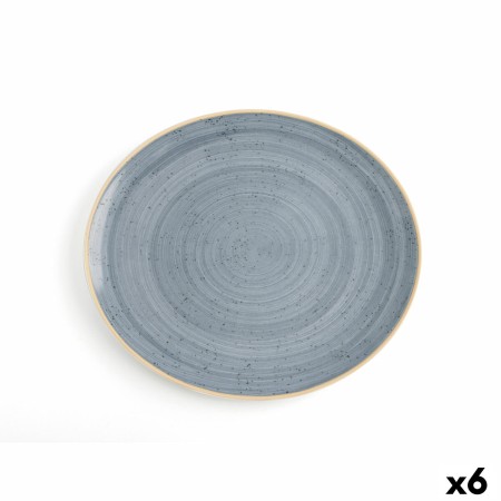 Assiette plate Ariane Terra Céramique Bleu (30 x 27 cm) (6 Unités)