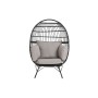 Sillón de jardín DKD Home Decor Negro Gris Metal ratán sintético (99 x 71 x 147 cm)