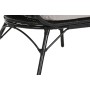 Chaise de jardin DKD Home Decor Noir Gris Métal rotin synthétique (99 x 71 x 147 cm)