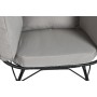 Chaise de jardin DKD Home Decor Noir Gris Métal rotin synthétique (99 x 71 x 147 cm)