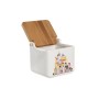 Salière avec couvercle DKD Home Decor Multicouleur Dolomite (12,5 x 12,5 x 12 cm) (750 ml) (2 Unités)