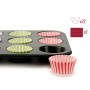 Moules à Muffins Multicouleur Plateau pour Four (7 x 7 x 3 cm) (35 x 3 x 26,5 cm) (12 Unités)