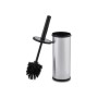 Brosse de salle de wc Noir Argenté Plastique (9 x 37 x 9 cm) (12 Unités)