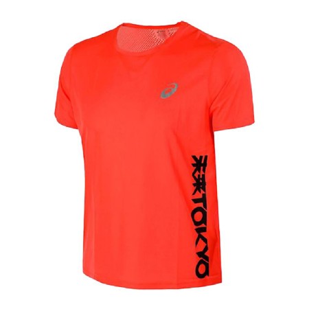 Camiseta de Manga Corta Hombre Asics Tokyo Ventilate Naranja