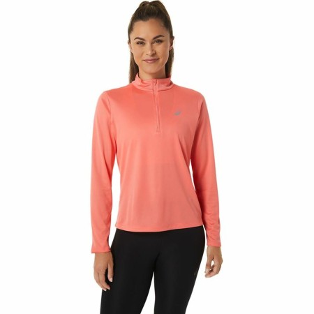 Camiseta de Manga Larga Mujer Asics Core LS 1/2 Zip Salmón