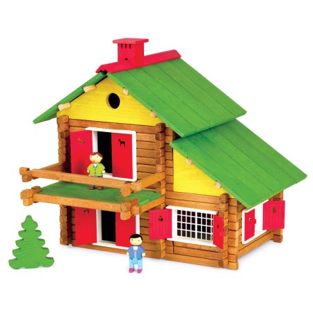 Playset Jeujura My Wooden Chalet (175 Pièces)