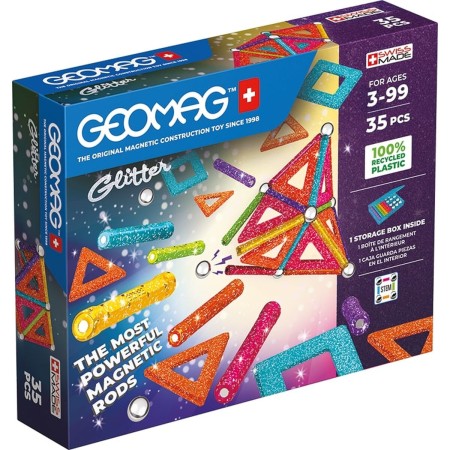 Playset Geomag Glitter (35 Pièces)