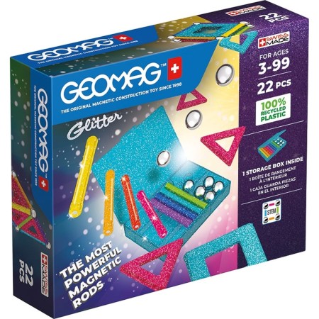 Playset Geomag Glitter (22 Piezas)