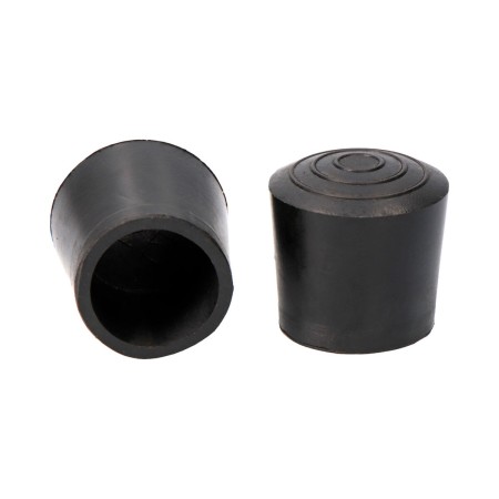 Embout/Bouchon final Noir Extérieur Ø 24 mm