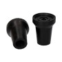 Embout/Bouchon final Ø 19 mm Noir Extérieur