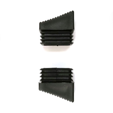 Embout/Bouchon final Tabouret Escalier 2 Unités Noir Antidérapant (40 x 20 mm)