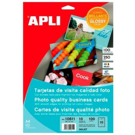 Cartes de visite Apli (8,9 x 5,1 cm)