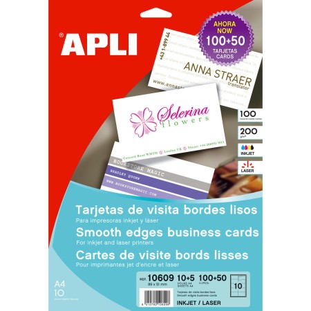 Cartes de visite Apli (210 x 297 mm)