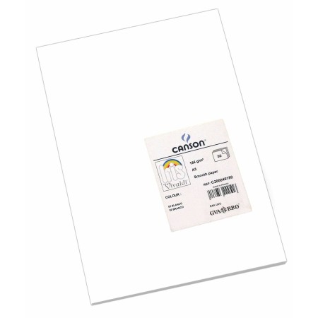 Papiers carton Iris 29,7 x 42 cm Blanc 185 g (50 Unités)