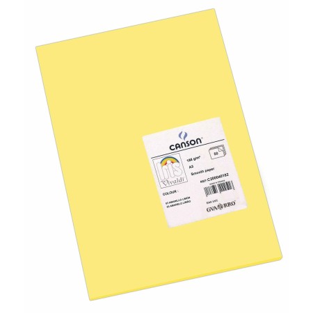 Cartulinas Iris Lemon 29,7 x 42 cm Amarillo 185 g (50 Unidades)