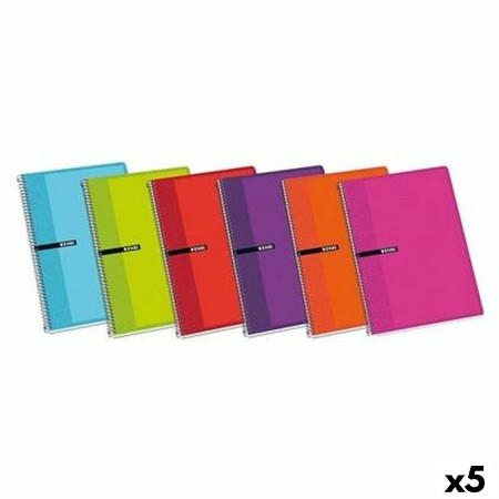 Cahier ENRI Multicouleur 80 Volets Din A4 (5 Unités)