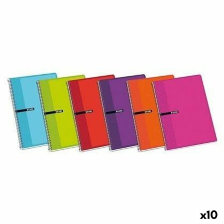 Cuaderno ENRI Tapa blanda 21,5 x 15,5 cm 80 Hojas (10 Unidades)