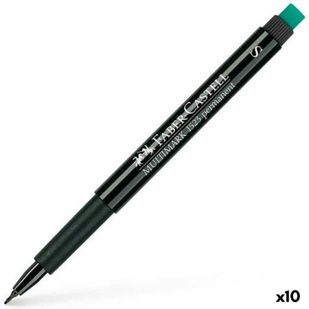 Rotulador permanente Faber-Castell Multimark 1523 S Negro 0,4 mm (10 Unidades)