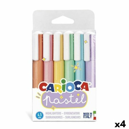 Set de Marcadores Carioca Multicolor 6 Piezas Pastel (4 Unidades)
