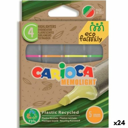 boîte de marqueurs Carioca Eco Family Memolight 4 Pièces (24 Unités)