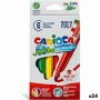 Set de Rotuladores Carioca Jumbo Multicolor 6 Piezas (24 Unidades)