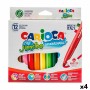 Set de Rotuladores Carioca Jumbo Multicolor 12 Piezas (4 Unidades)