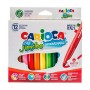 Set de Rotuladores Carioca Jumbo Multicolor 12 Piezas (4 Unidades)