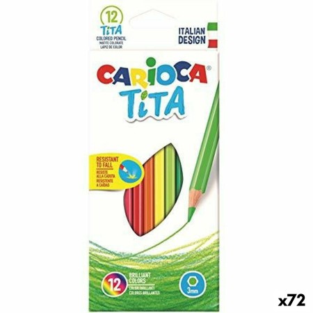 Ensemble de Crayons Carioca Tita Multicouleur 12 Pièces Résine (72 Unités)